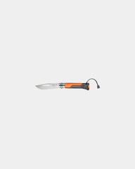 Coltello outdoor acciaio inox Opinel N°08 da personalizzare - Arancione