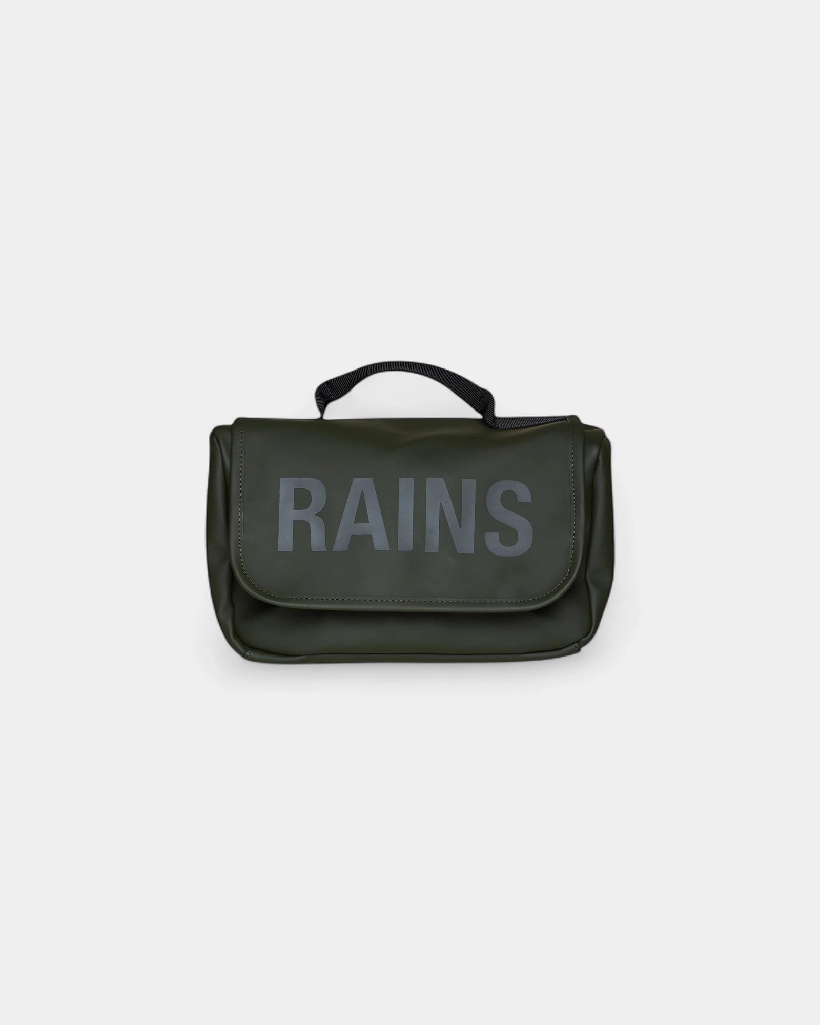 Beauty case impermeabile Rains Texel da personalizzare - Verde