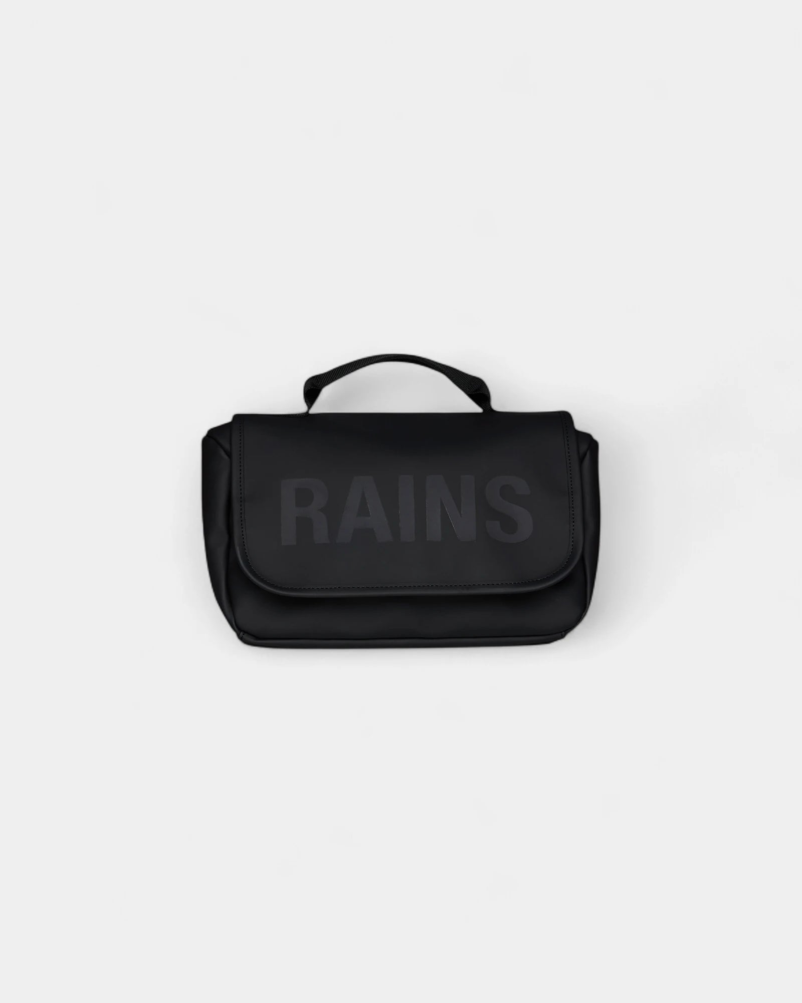 Beauty case impermeabile Rains Texel da personalizzare - Nero