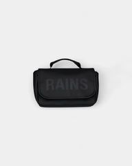 Beauty case impermeabile Rains Texel da personalizzare - Nero