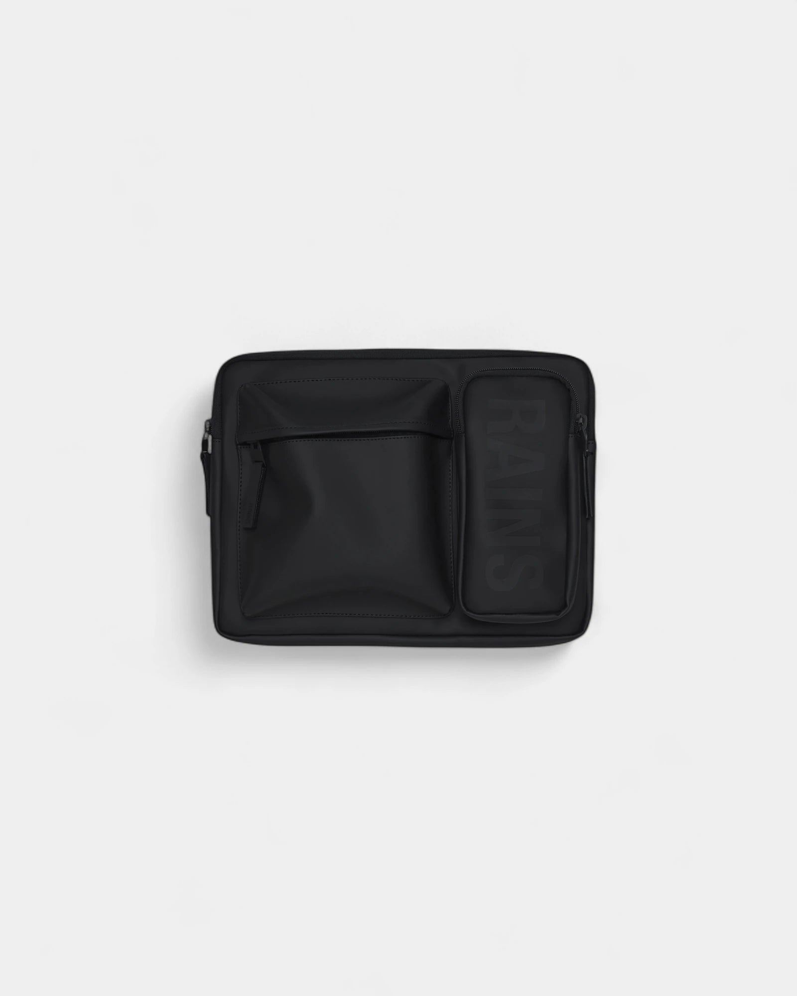Custodia laptop impermeabile Rains Texel da personalizzare - Nero