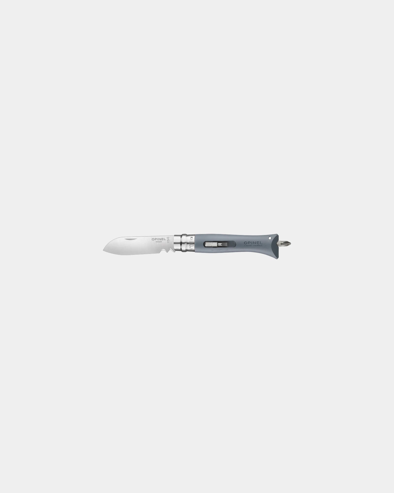 Coltello multiuso Opinel N°09 acciaio da personalizzare - Grigio