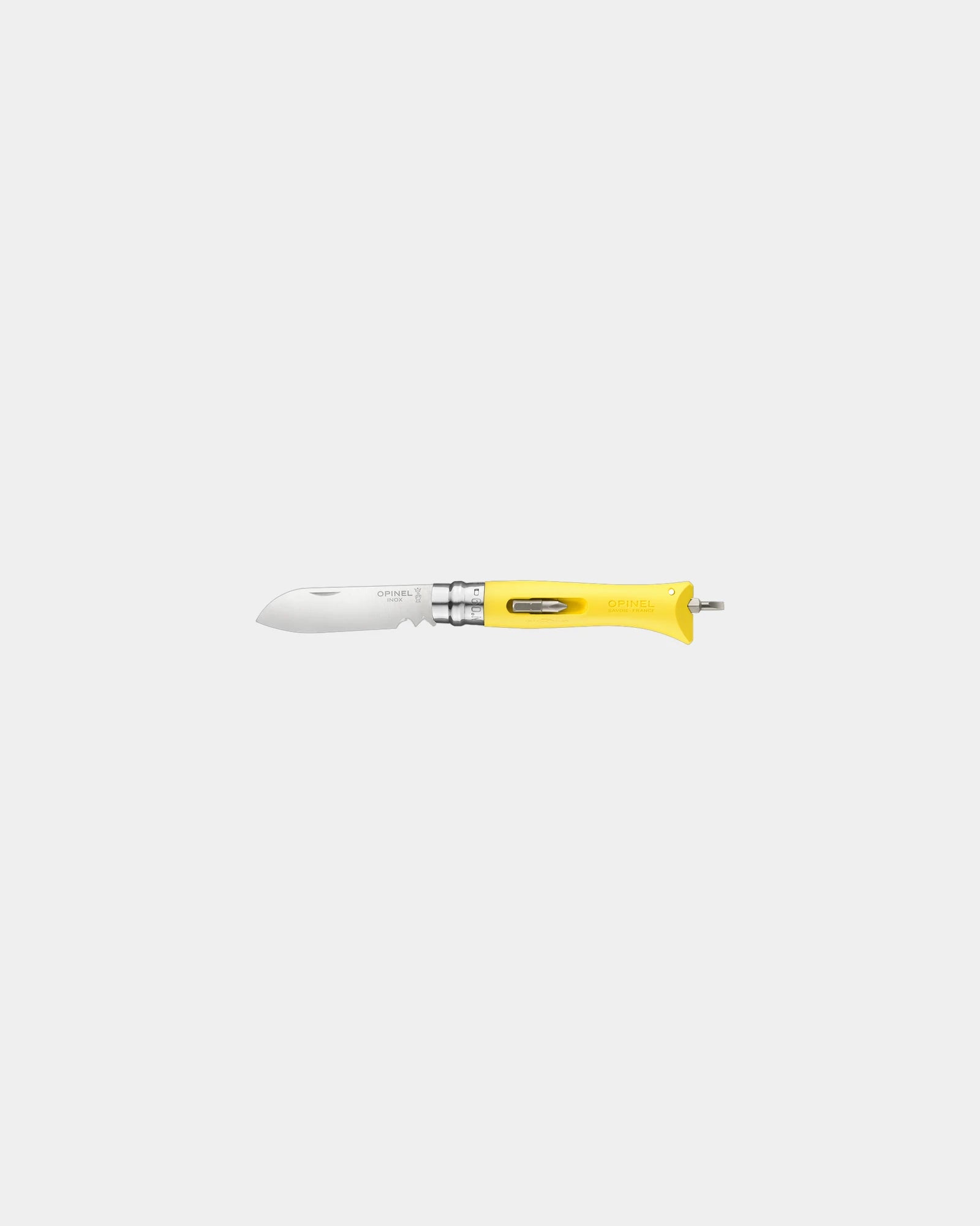 Coltello multiuso Opinel N°09 acciaio da personalizzare - Giallo
