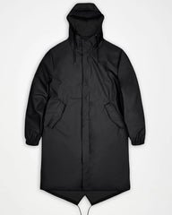 Parka impermeabile Rains Fishtail W3 da personalizzare - Nero