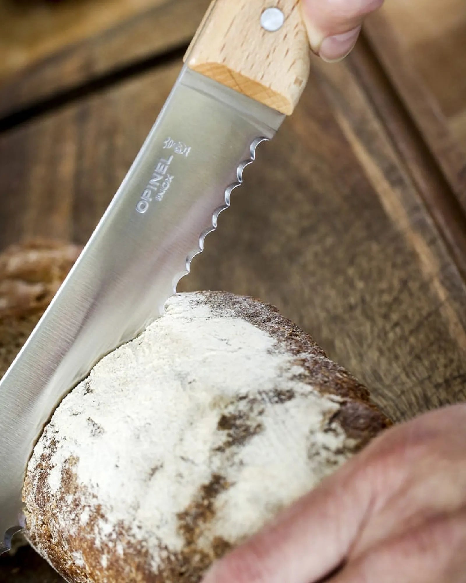 Coltello da pane acciaio inox Opinel N°116 da personalizzare - 2