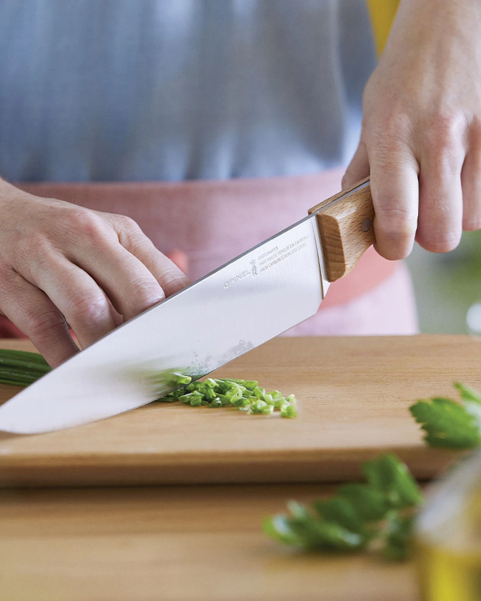 Coltello da chef Opinel N°118 acciaio da personalizzare - 2