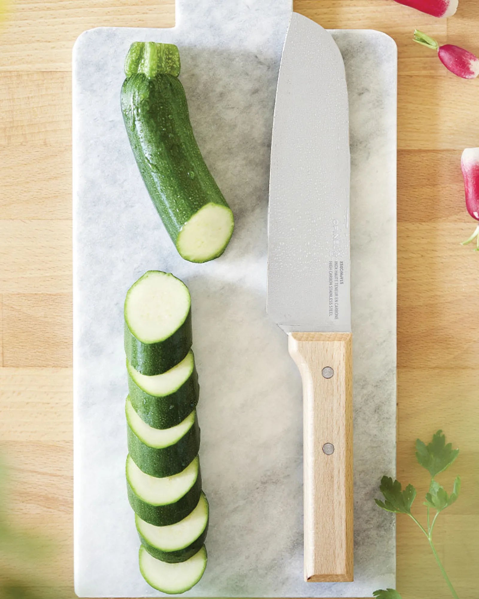 Coltello santoku Opinel N°119 acciaio da personalizzare - 3