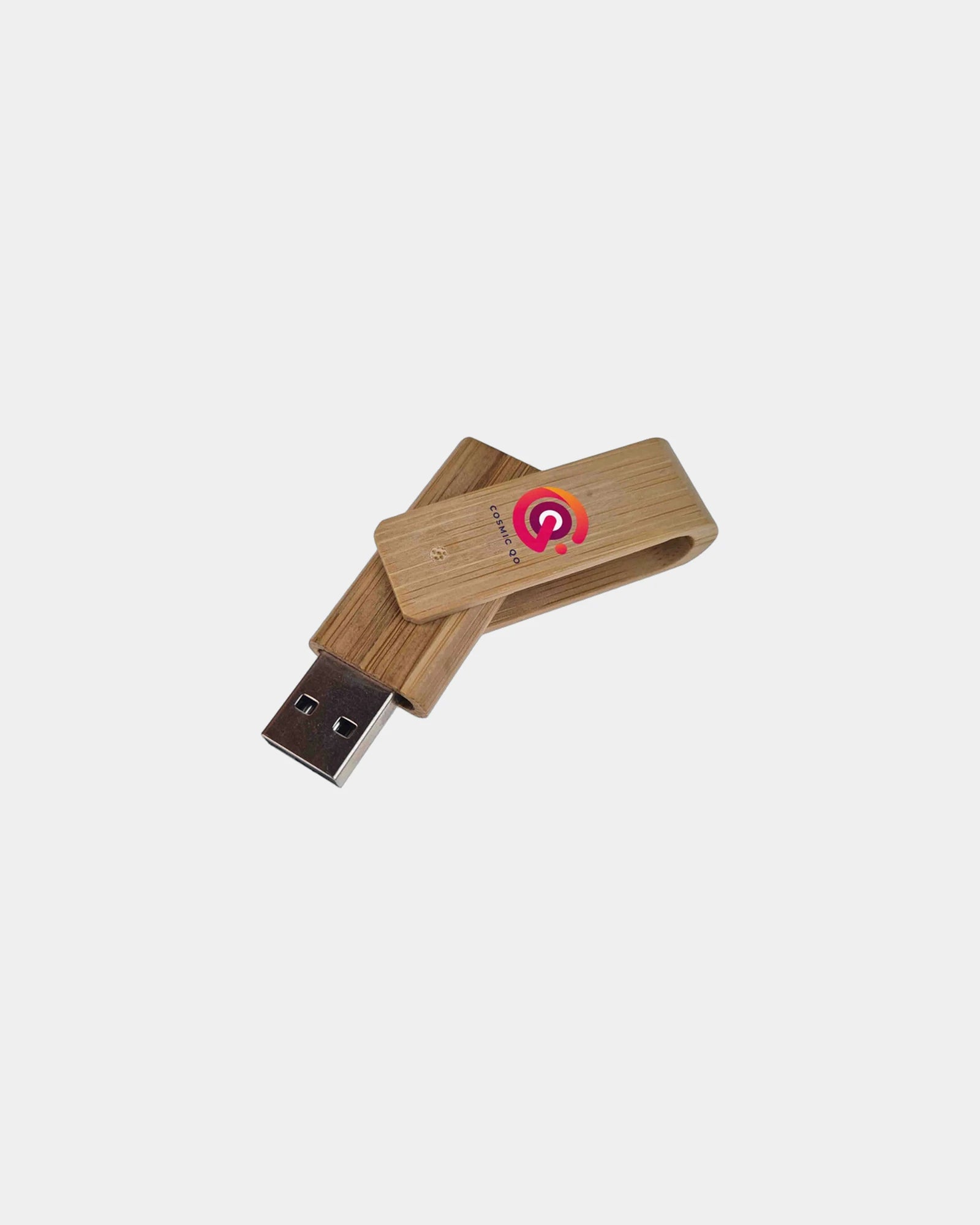 Clé USB bambou éco-responsable Twister à personnaliser - 1