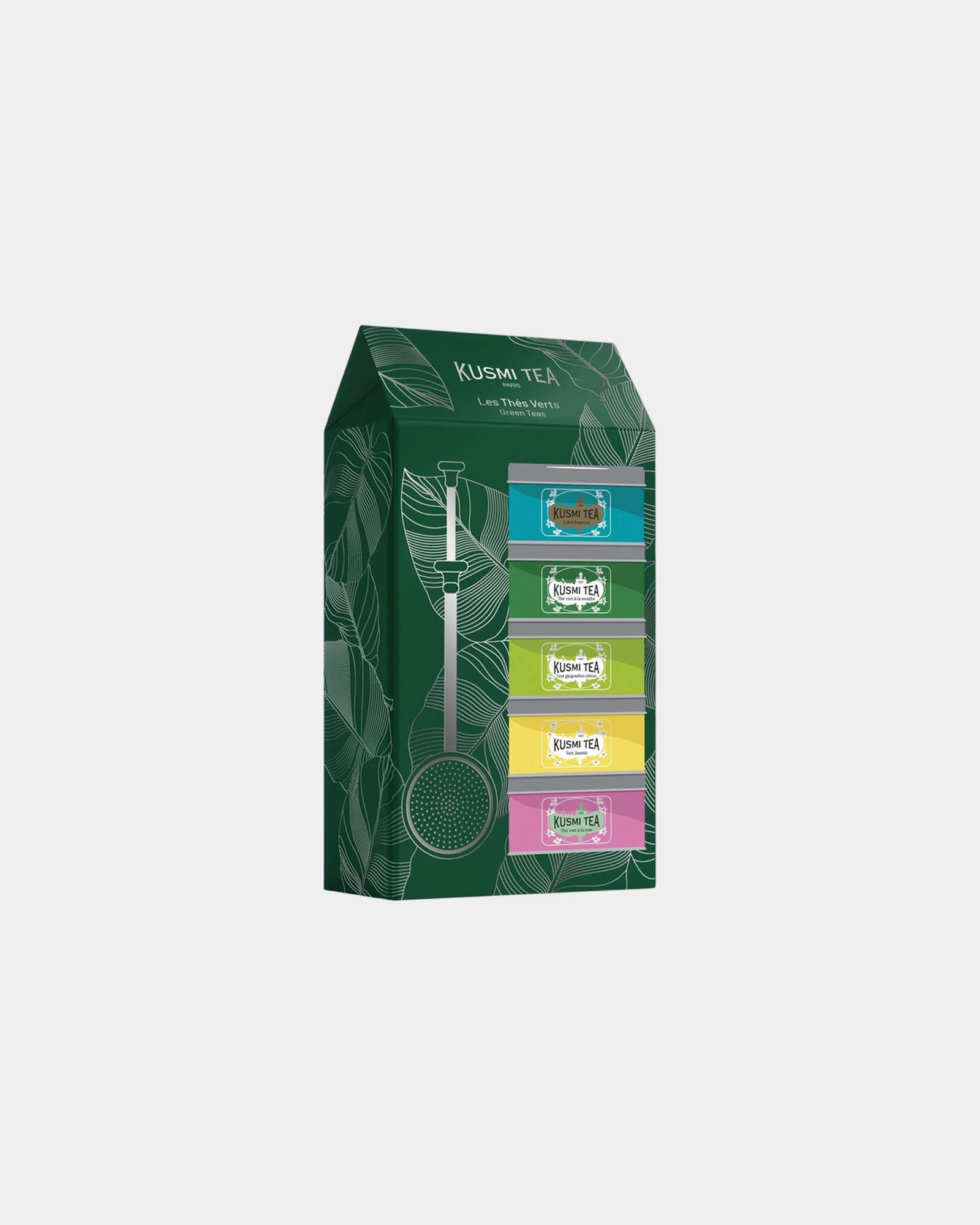Cofanetto tè verdi bio Kusmi Tea 5x100g da personalizzare - Non specificato