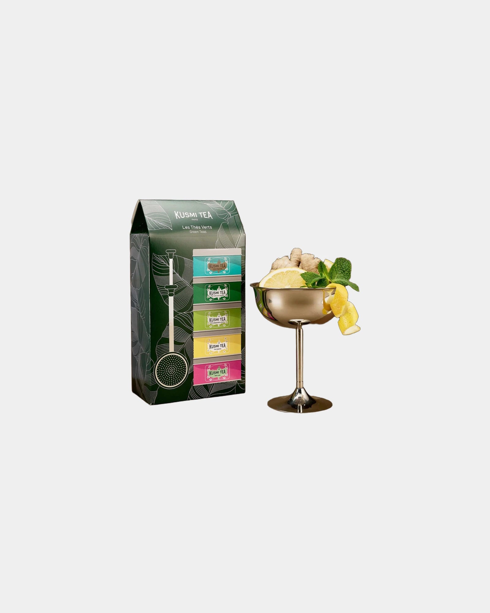 Cofanetto tè verdi bio Kusmi Tea 5x100g da personalizzare - 2
