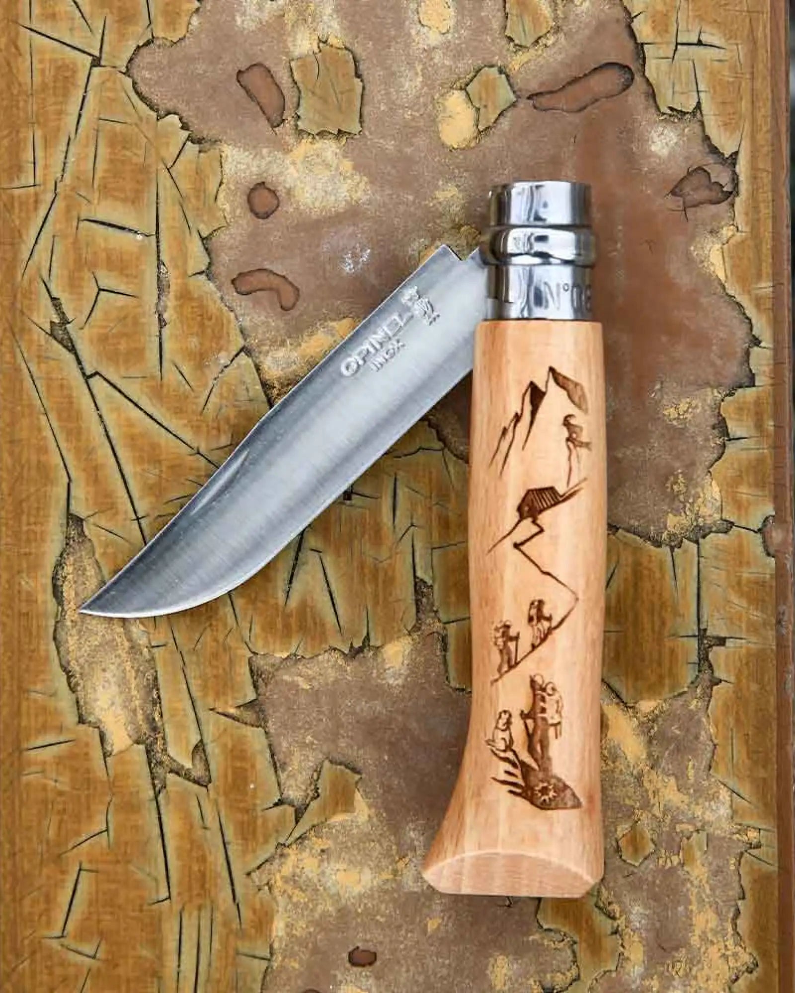 Coltello acciaio inox Opinel N°08 Rando da personalizzare - 3