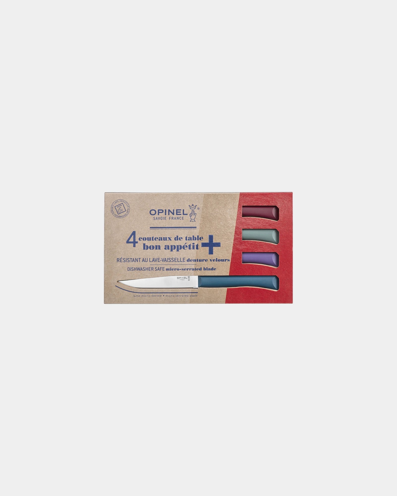 Set 4 coltelli da tavola Bon Appétit da personalizzare - Blu