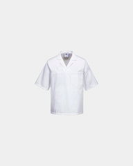 Casacca maniche corte poliestere-cotone da personalizzare - Bianco