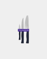 Set coltelli acciaio inox Opinel Intempora da personalizzare - Blu navy