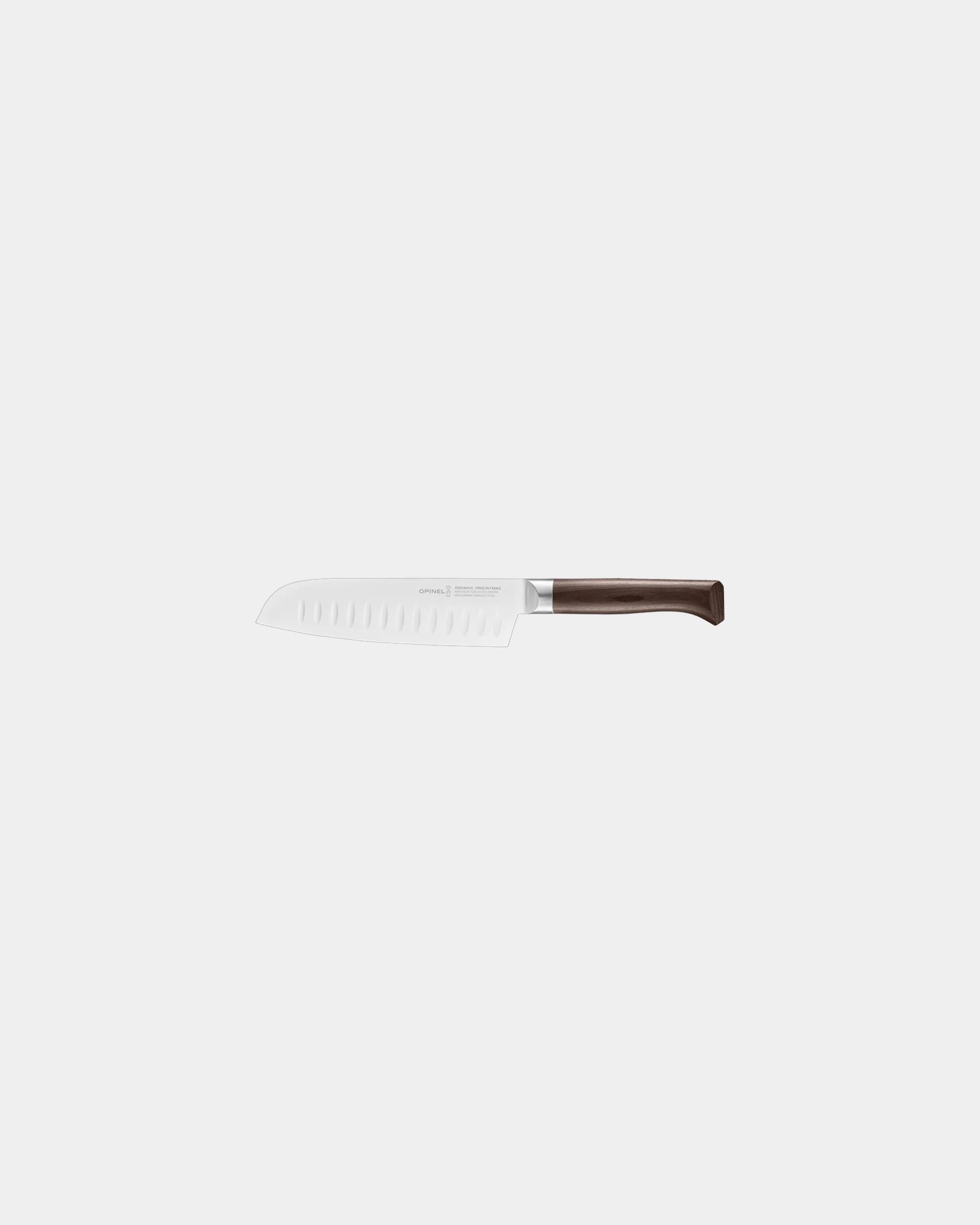 Coltello Santoku acciaio inox Opinel 17 cm da personalizzare - Marrone