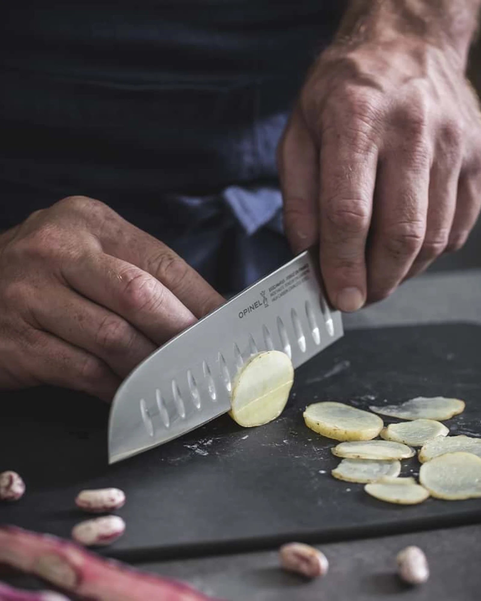 Coltello Santoku acciaio inox Opinel 17 cm da personalizzare - 4