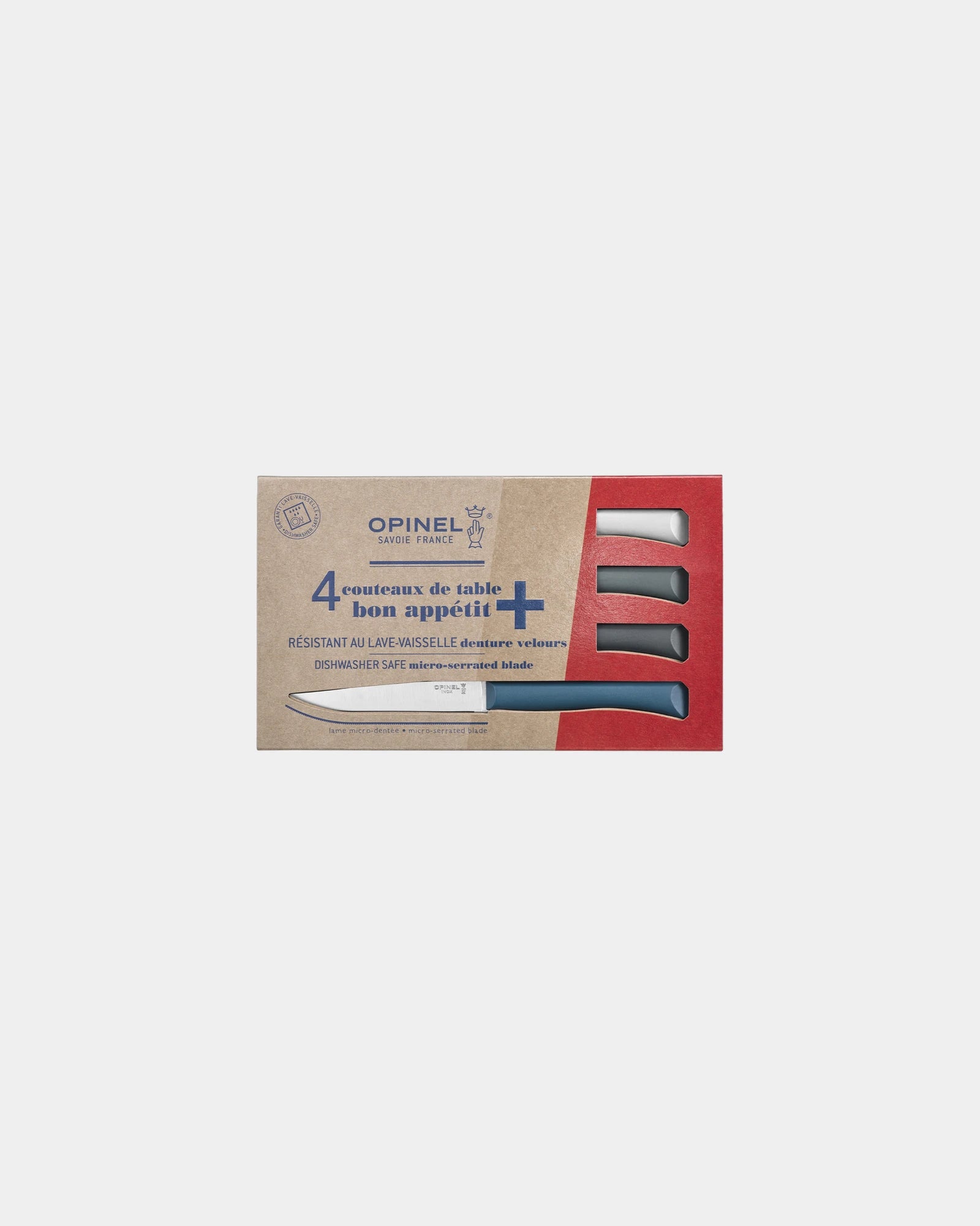Set 4 coltelli da tavola Bon Appétit da personalizzare - Blu navy