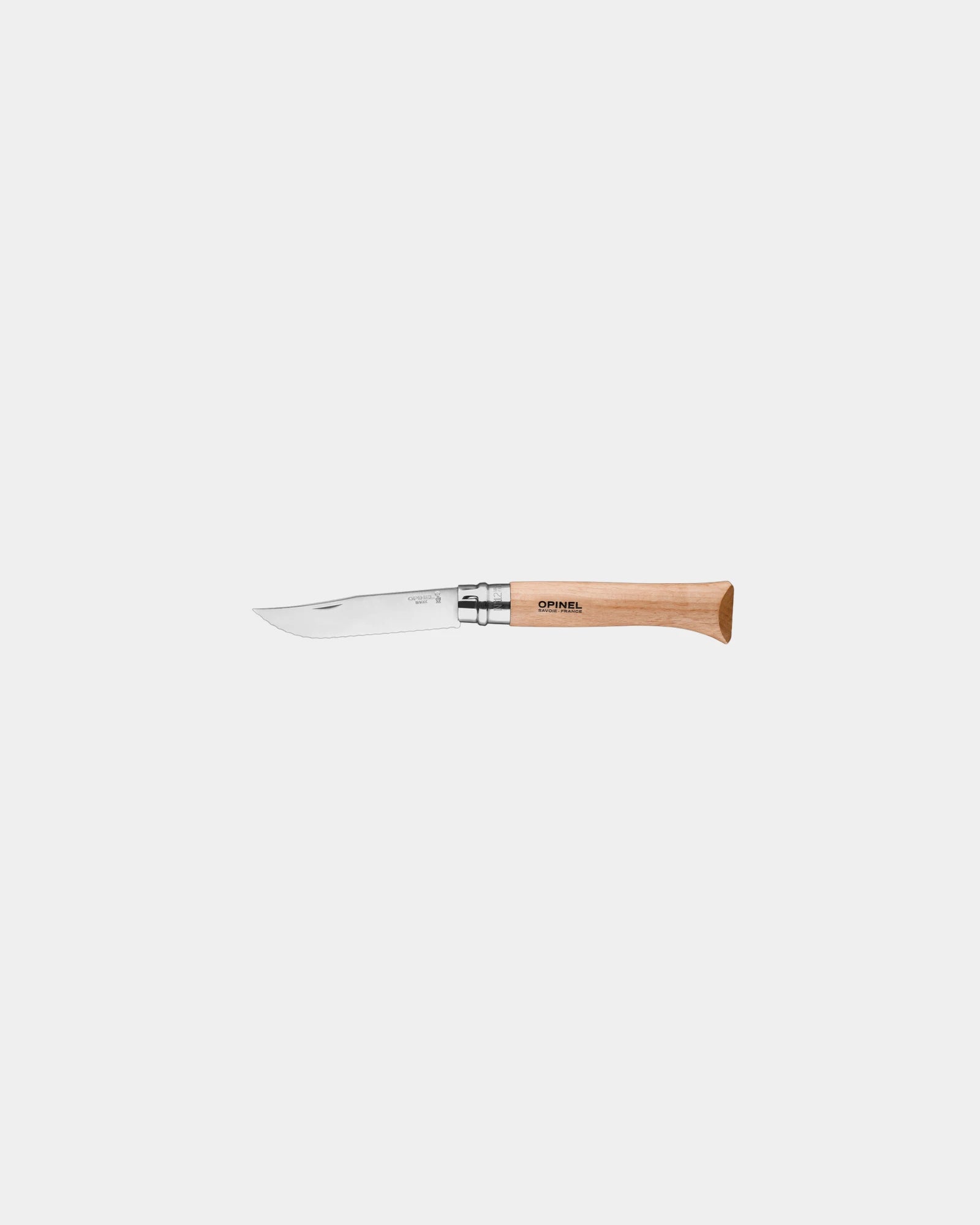 Coltello pieghevole seghettato Opinel N°12 da personalizzare - Beige