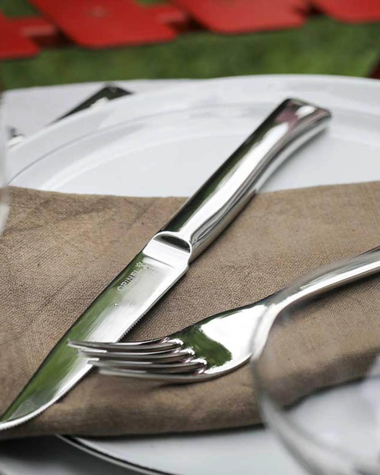 Coltello da tavola acciaio Opinel Perpétue da personalizzare - 2