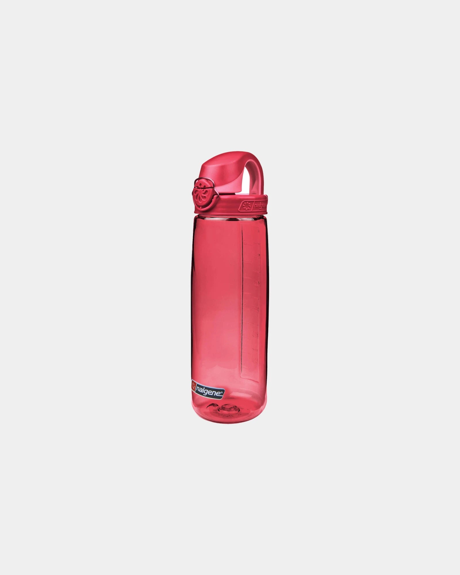 Borraccia riciclata On-The-Fly 700ml da personalizzare - Rosa con tappo rosso barbabietola