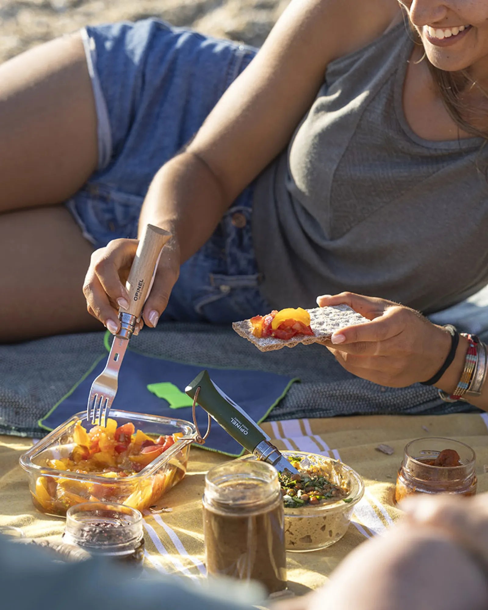 Set posate da picnic Opinel acciaio inox da personalizzare - 7