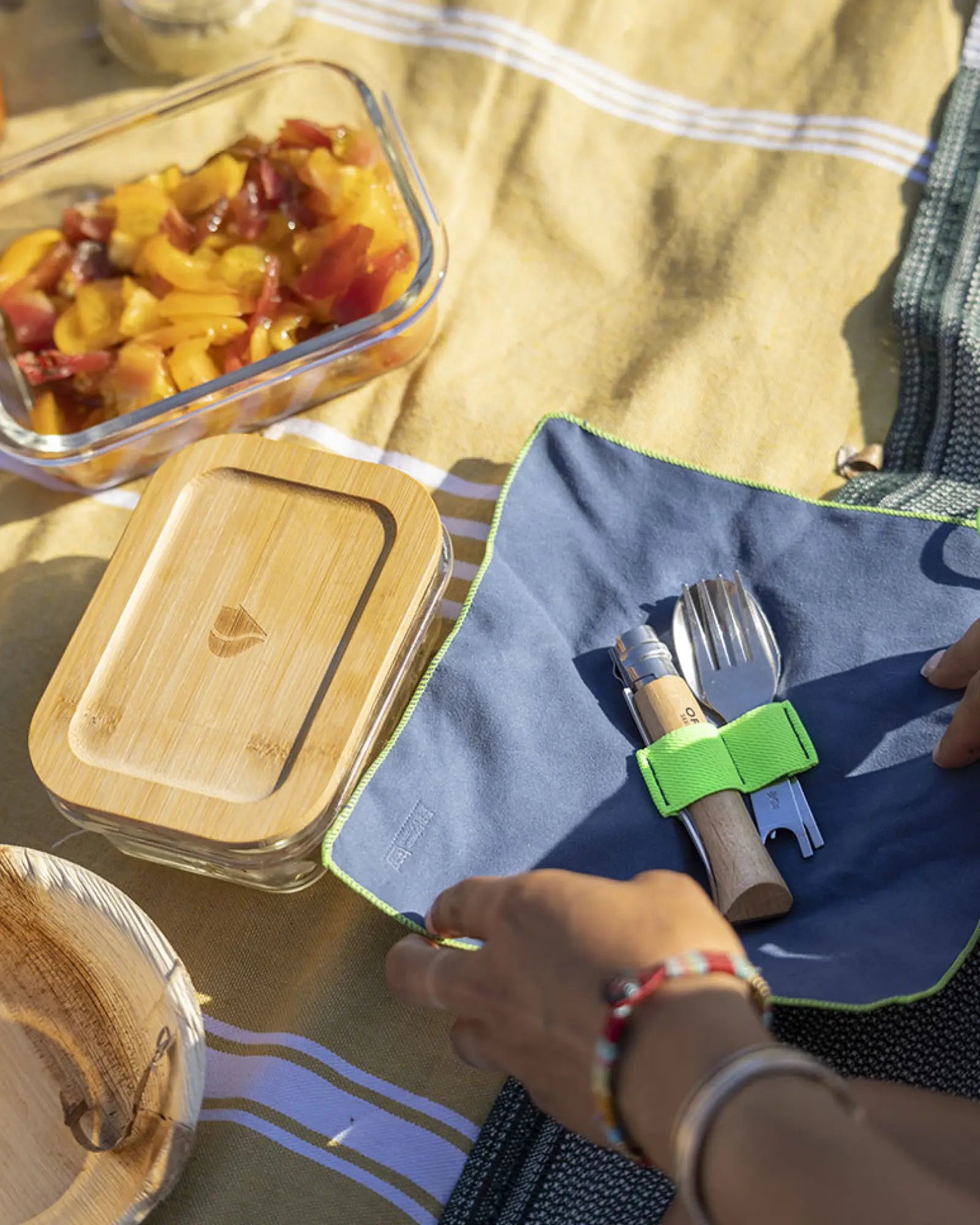 Set posate da picnic Opinel acciaio inox da personalizzare - 8