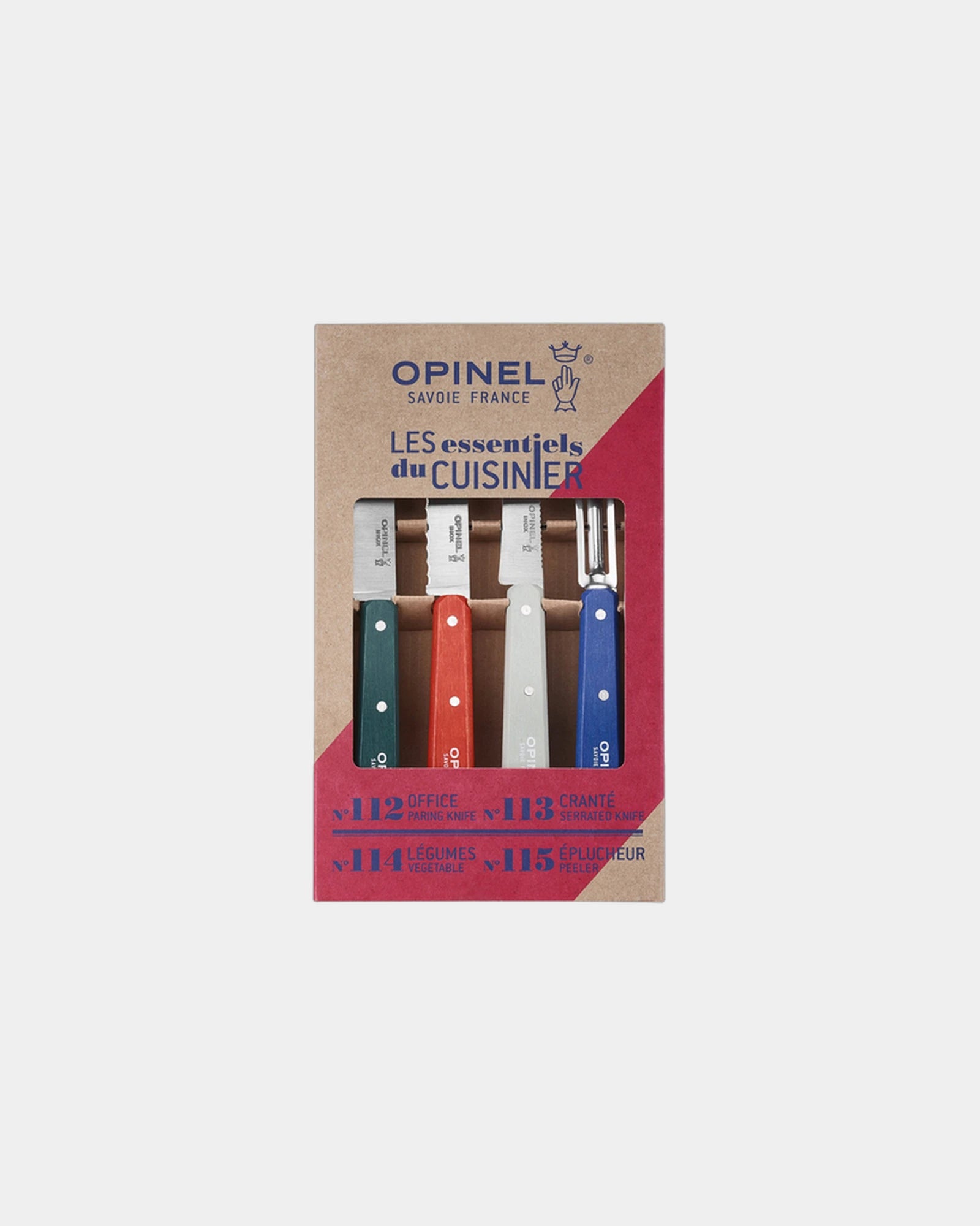 Cofanetto coltelli Opinel Les Essentiels da personalizzare - Verde