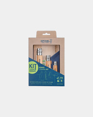 Kit cucina nomade acciaio Opinel N°10 da personalizzare - Beige