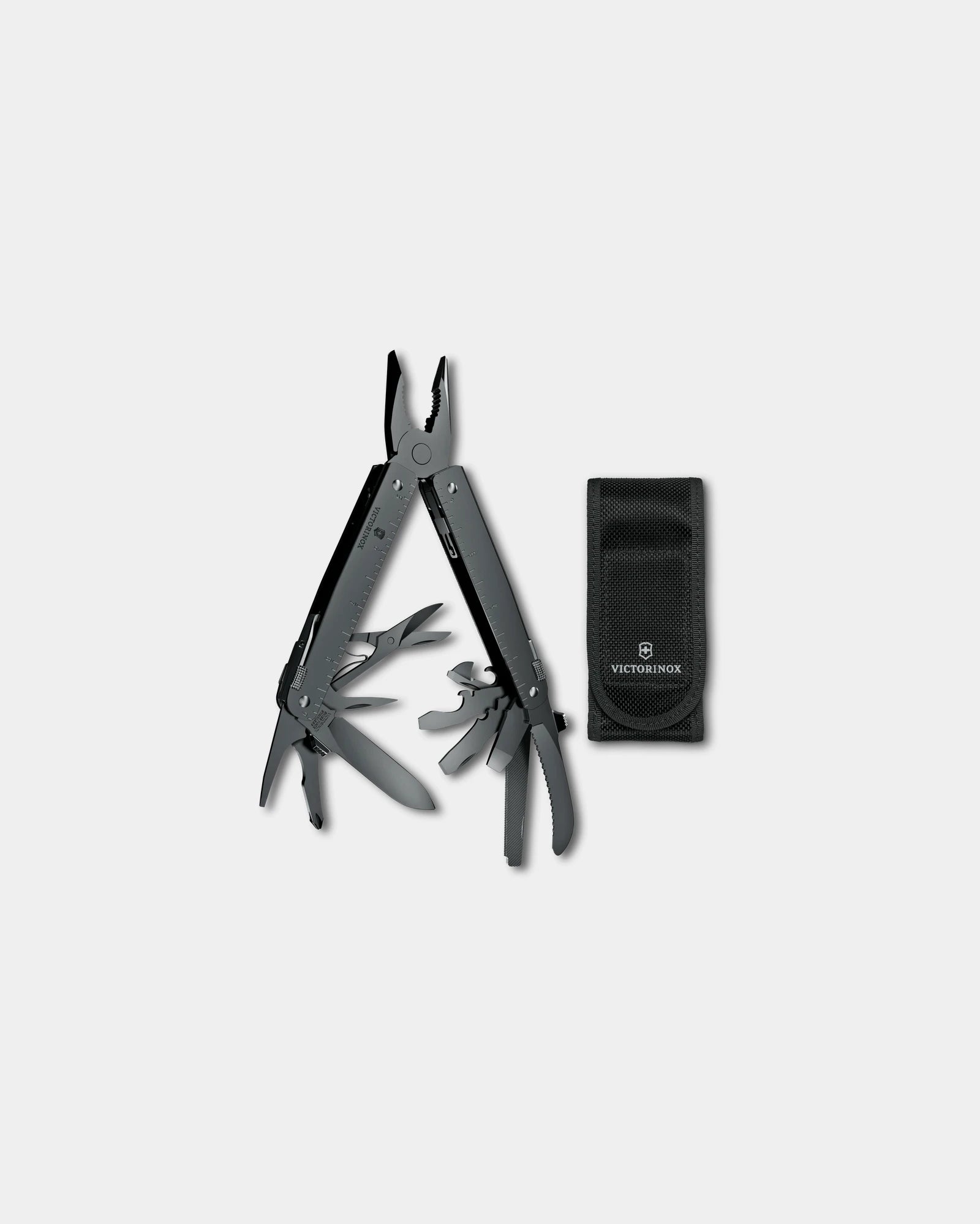 Multiutensile acciaio Swiss Tool MXBS da personalizzare - Fondina da cintura in nylon inclusa