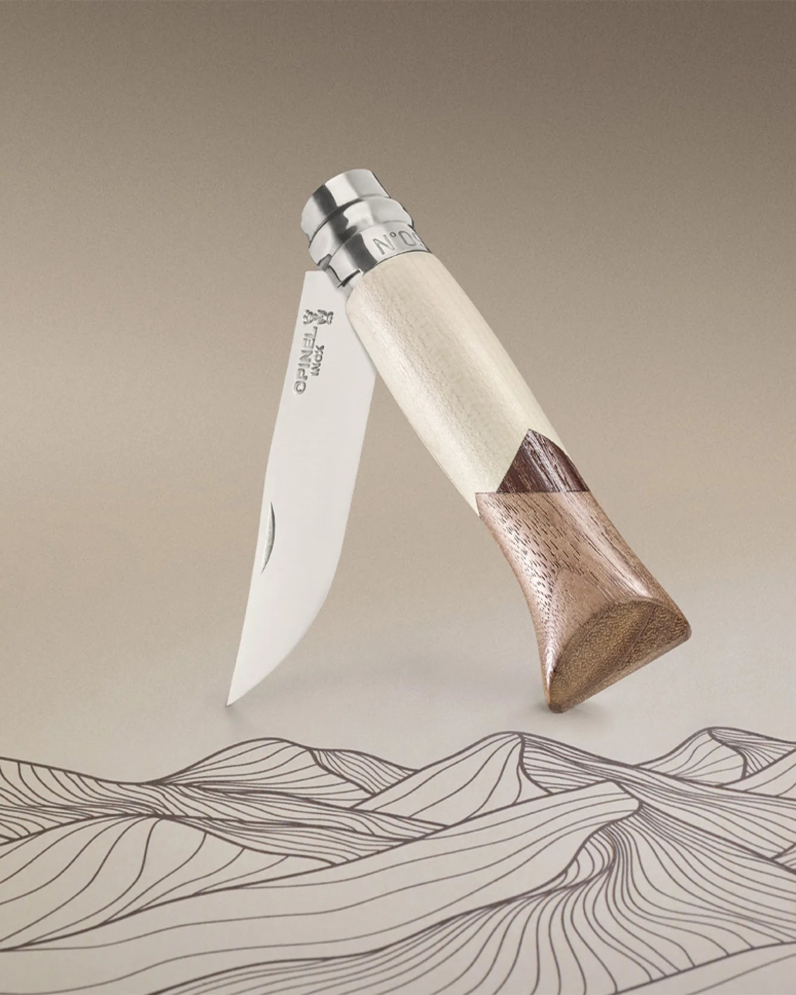 Coltello acciaio inox Opinel N°09 Cime da personalizzare - 3
