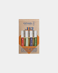 Set 4 coltelli Opinel N°112 acciaio inox da personalizzare - Rosso