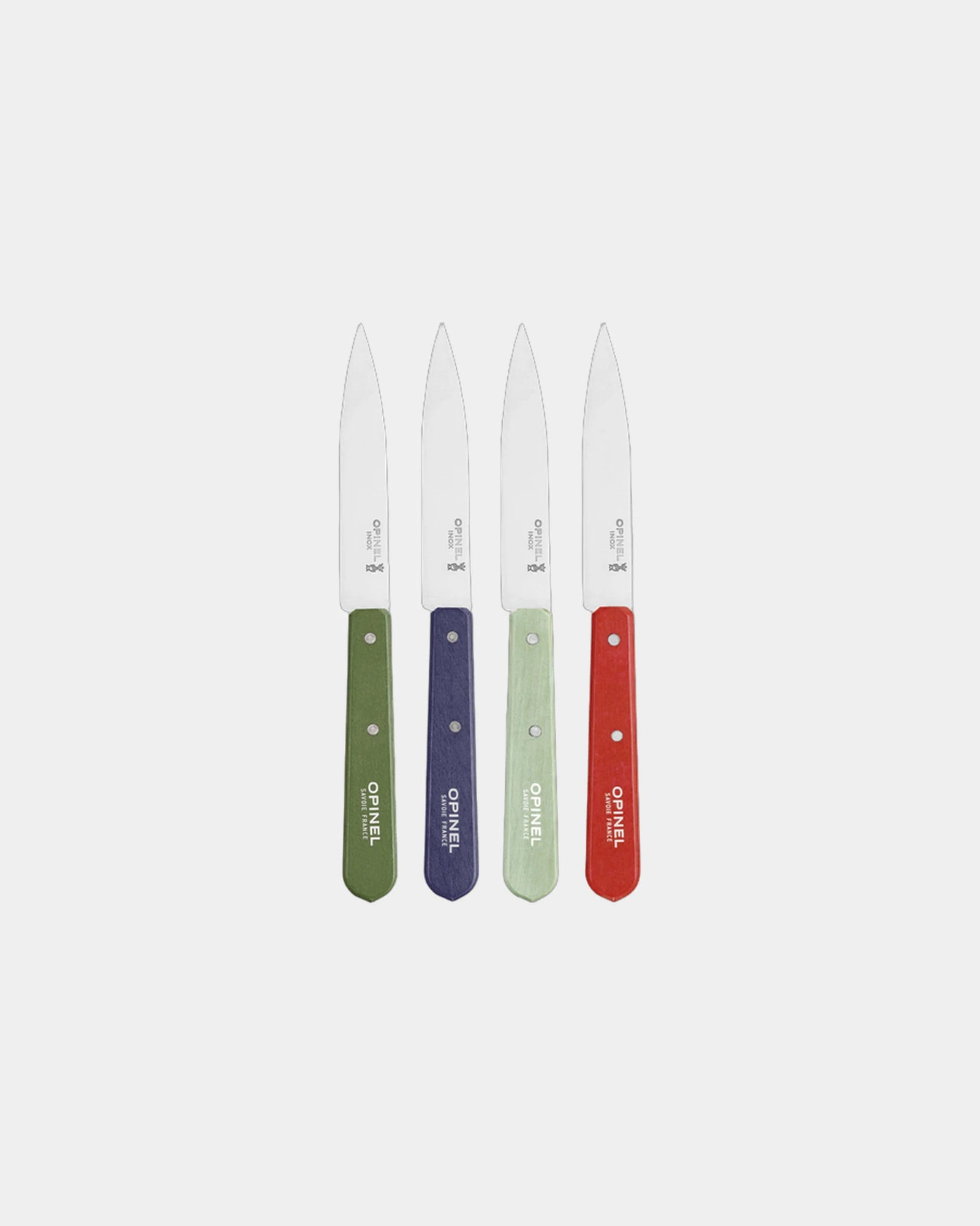 Set 4 coltelli Opinel N°112 acciaio inox da personalizzare - 1