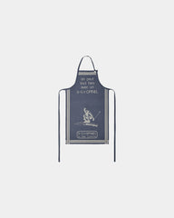 Grembiule cotone jacquard Opinel da personalizzare - Blu navy