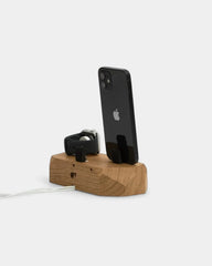 Caricabatterie a induzione in legno 3 in 1 da personalizzare - 12