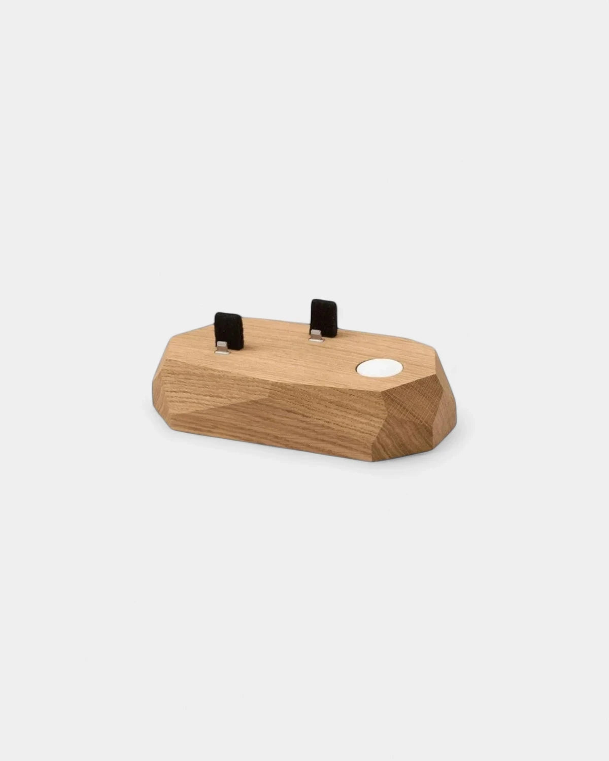 Caricabatterie a induzione in legno 3 in 1 da personalizzare - 5