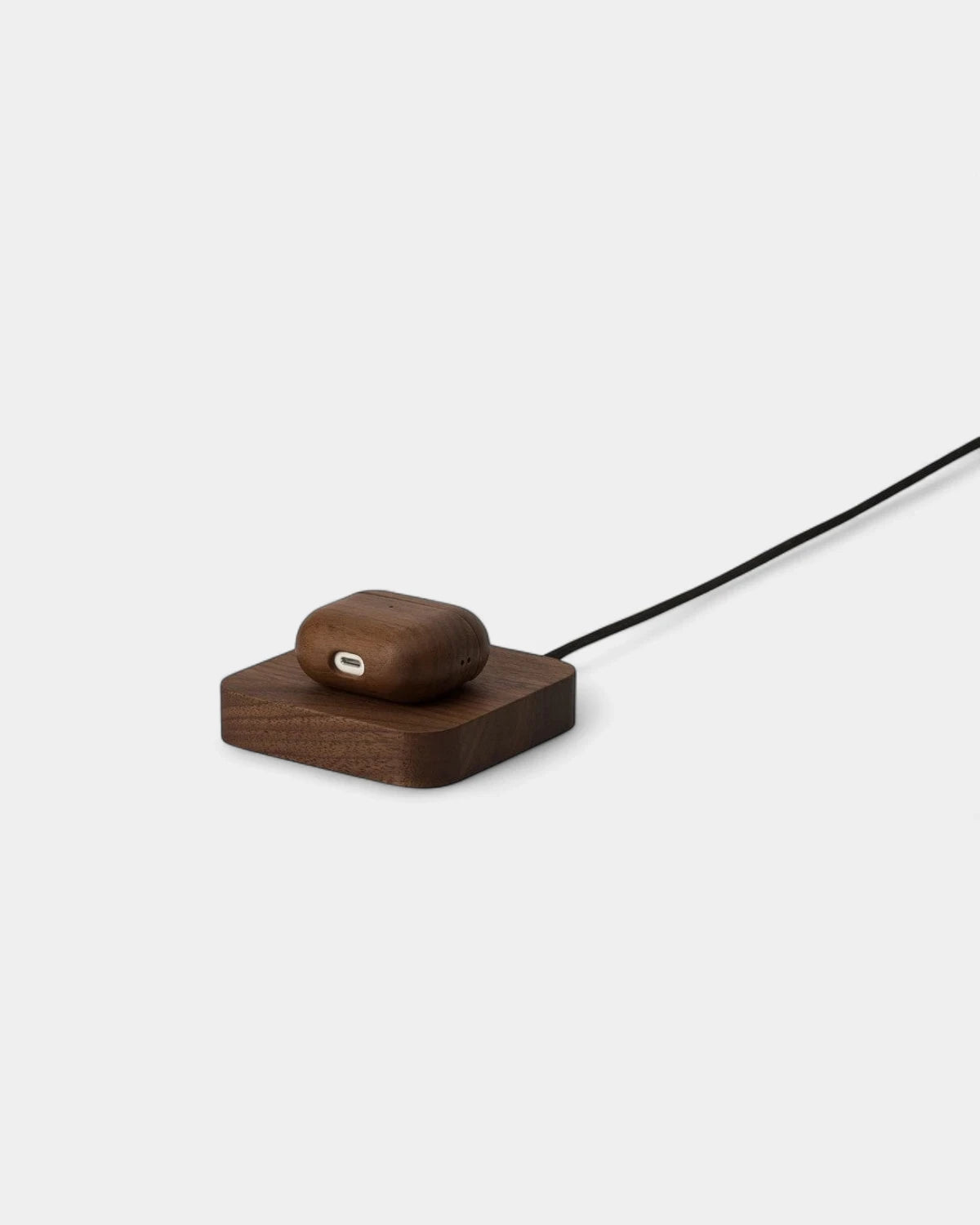 Caricabatterie a induzione in legno di quercia personalizzabile - 5