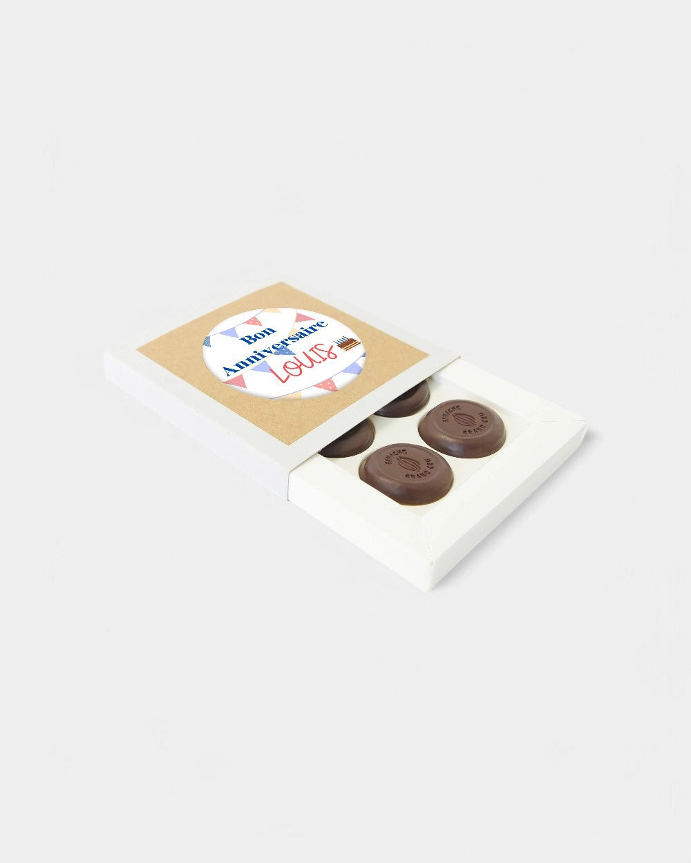 Scatola di 16 cioccolatini da personalizzare