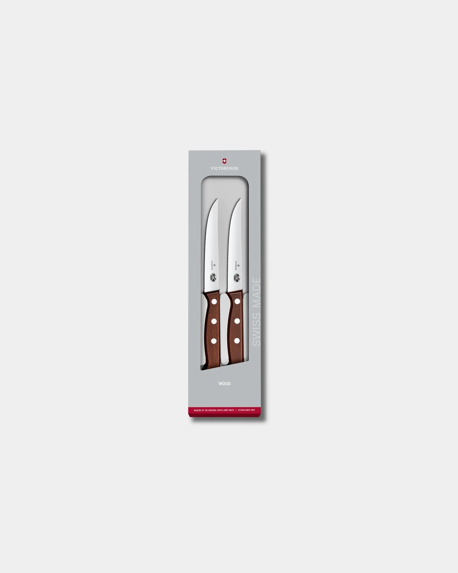 Set coltelli bistecca Victorinox 12 cm da personalizzare - Legno d'acero modificato