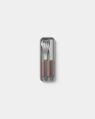 Set posate acciaio inox Monbento MB Slim da personalizzare - Moka Rosa