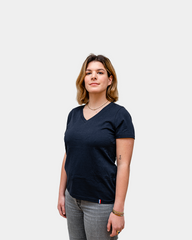 T-shirt donna scollo a V Made in France da personalizzare - 9