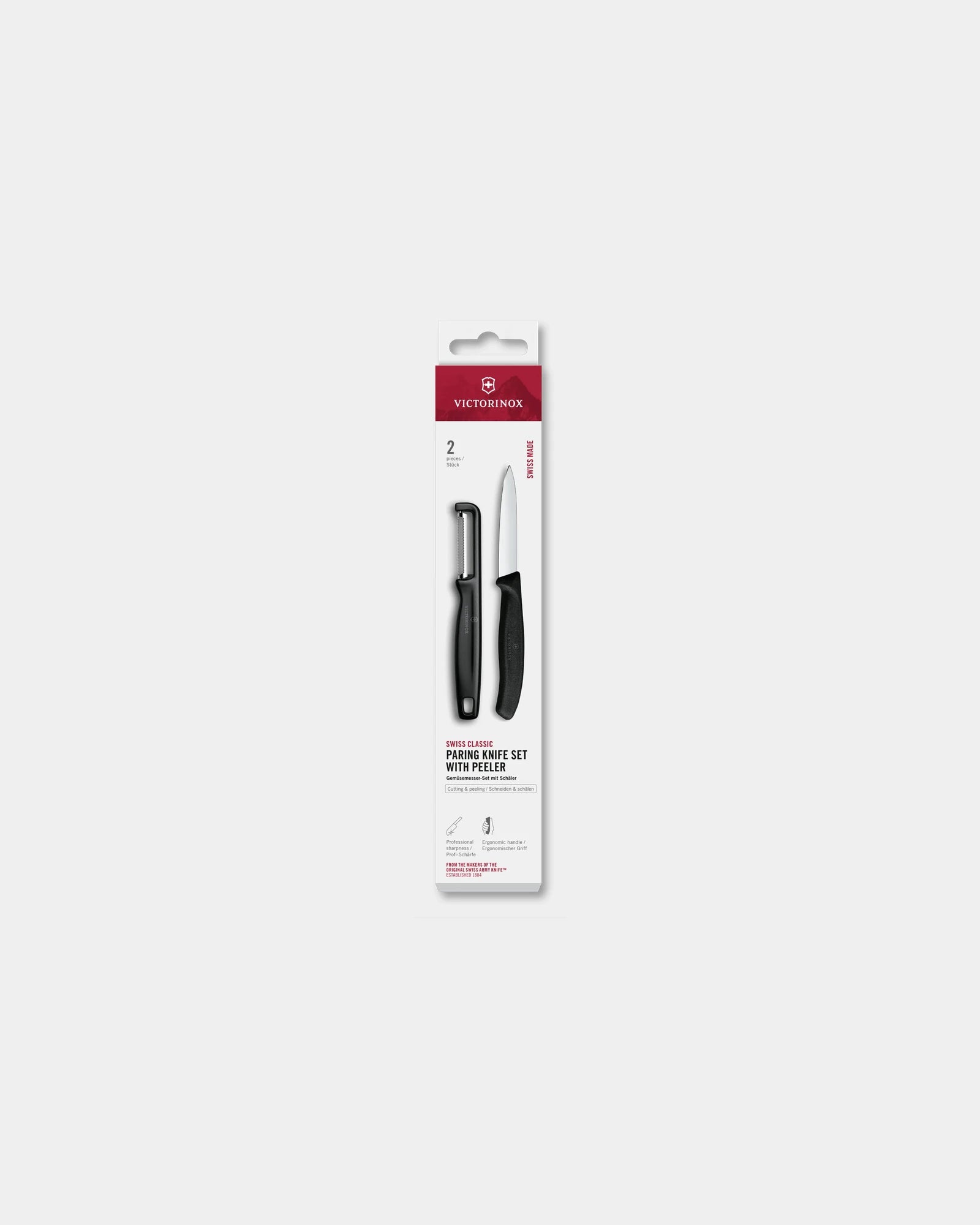 Set coltelli Swiss Classic 2 pezzi da personalizzare - Nero