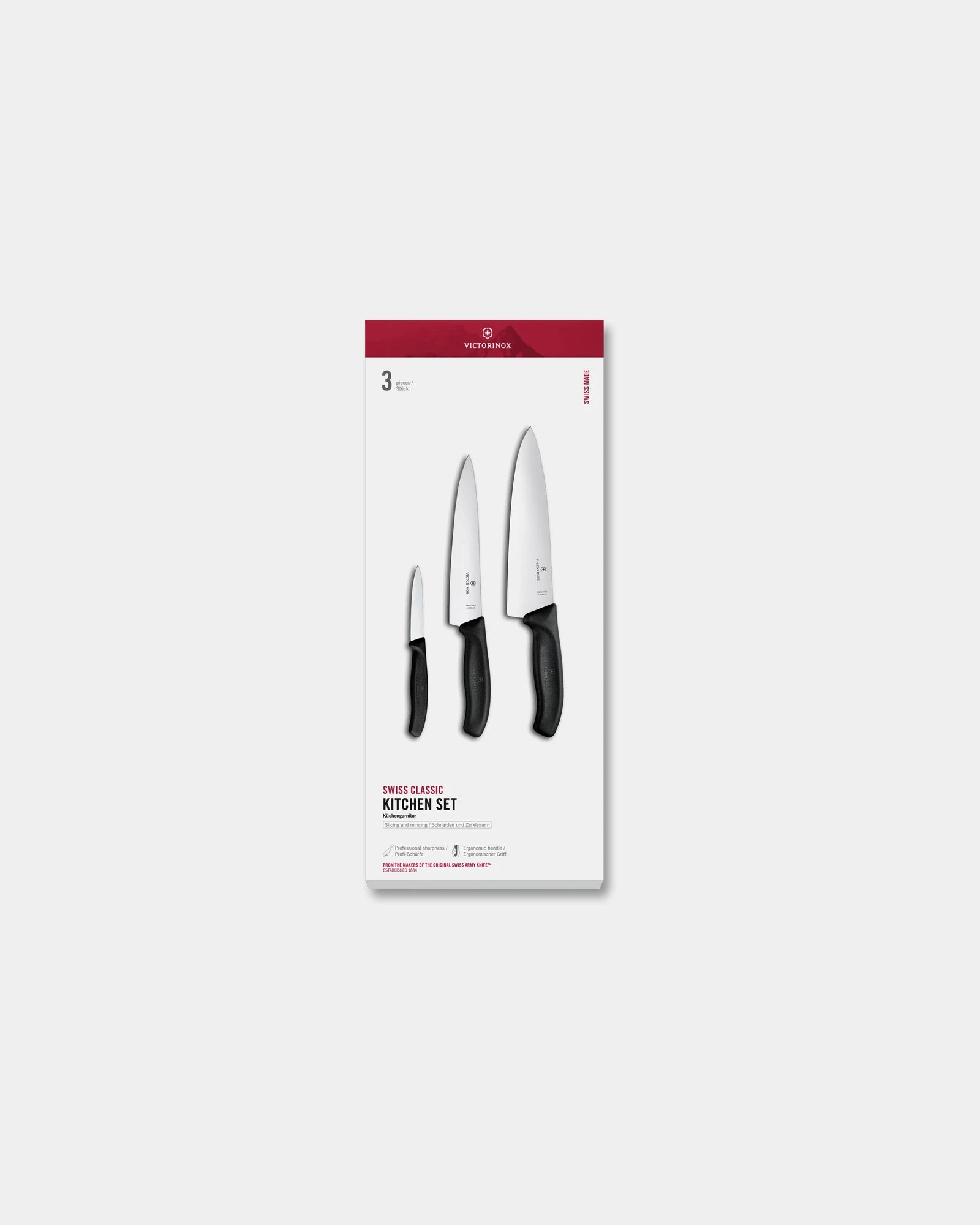 Set coltelli Victorinox Swiss Classic 3pz da personalizzare - Nero