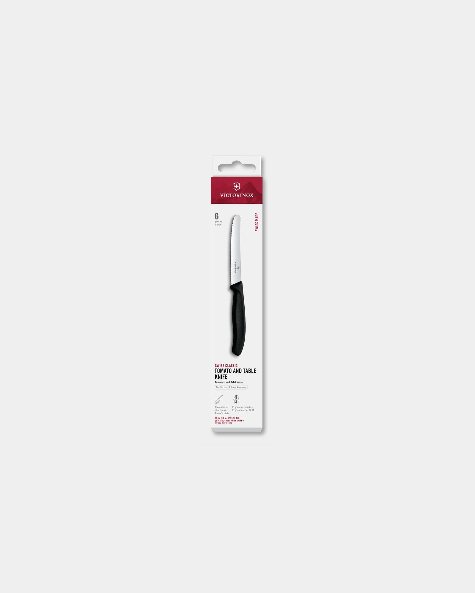 Set coltelli da tavola Swiss Classic 6pz da personalizzare - Nero
