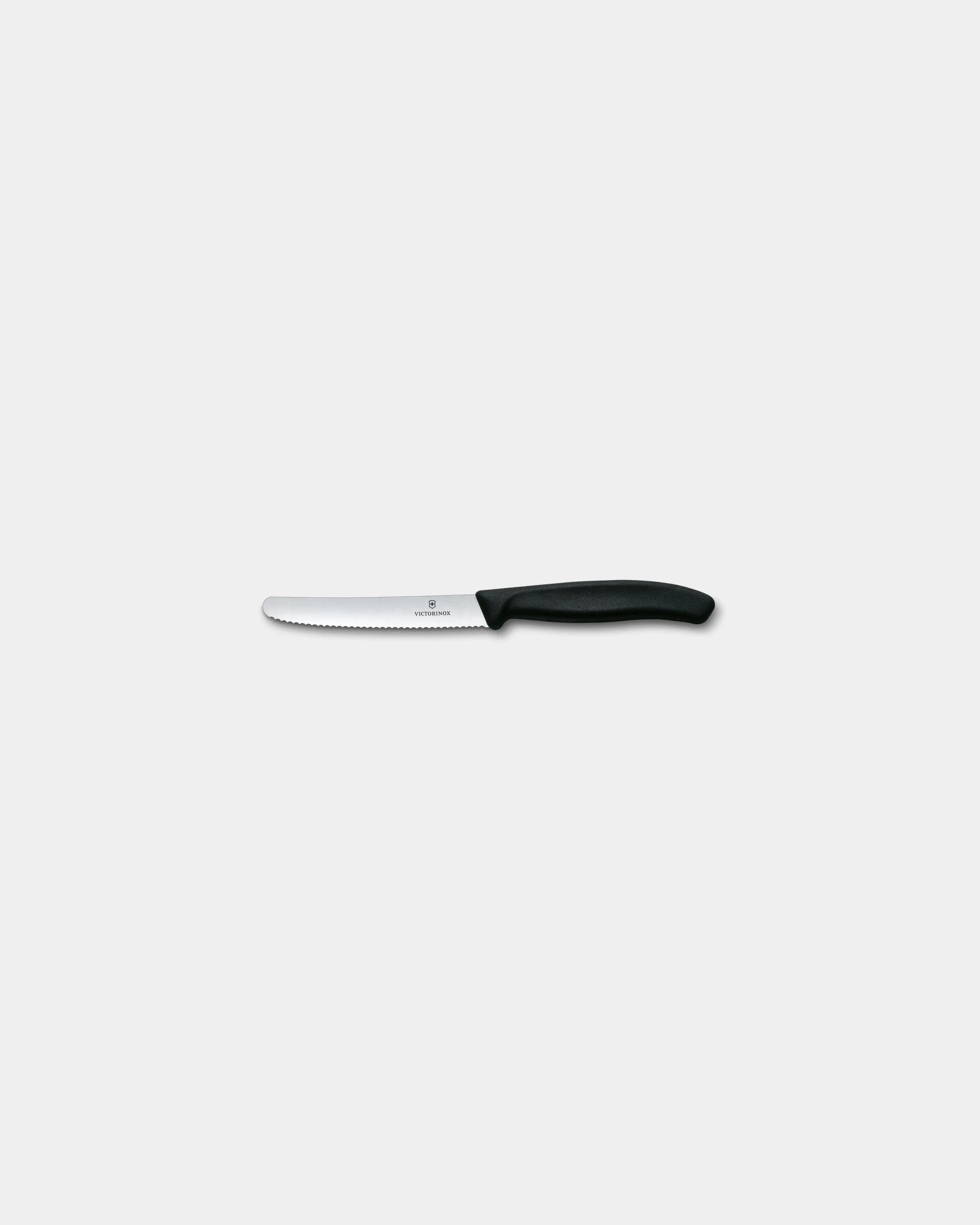 Coltello seghettato Swiss Classic 11 cm da personalizzare - Nero