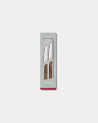 Set 2 coltelli bistecca Swiss Modern da personalizzare - Legno di noce
