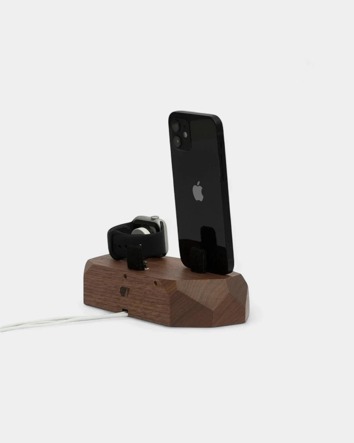 Caricabatterie a induzione in legno 3 in 1 da personalizzare - 3