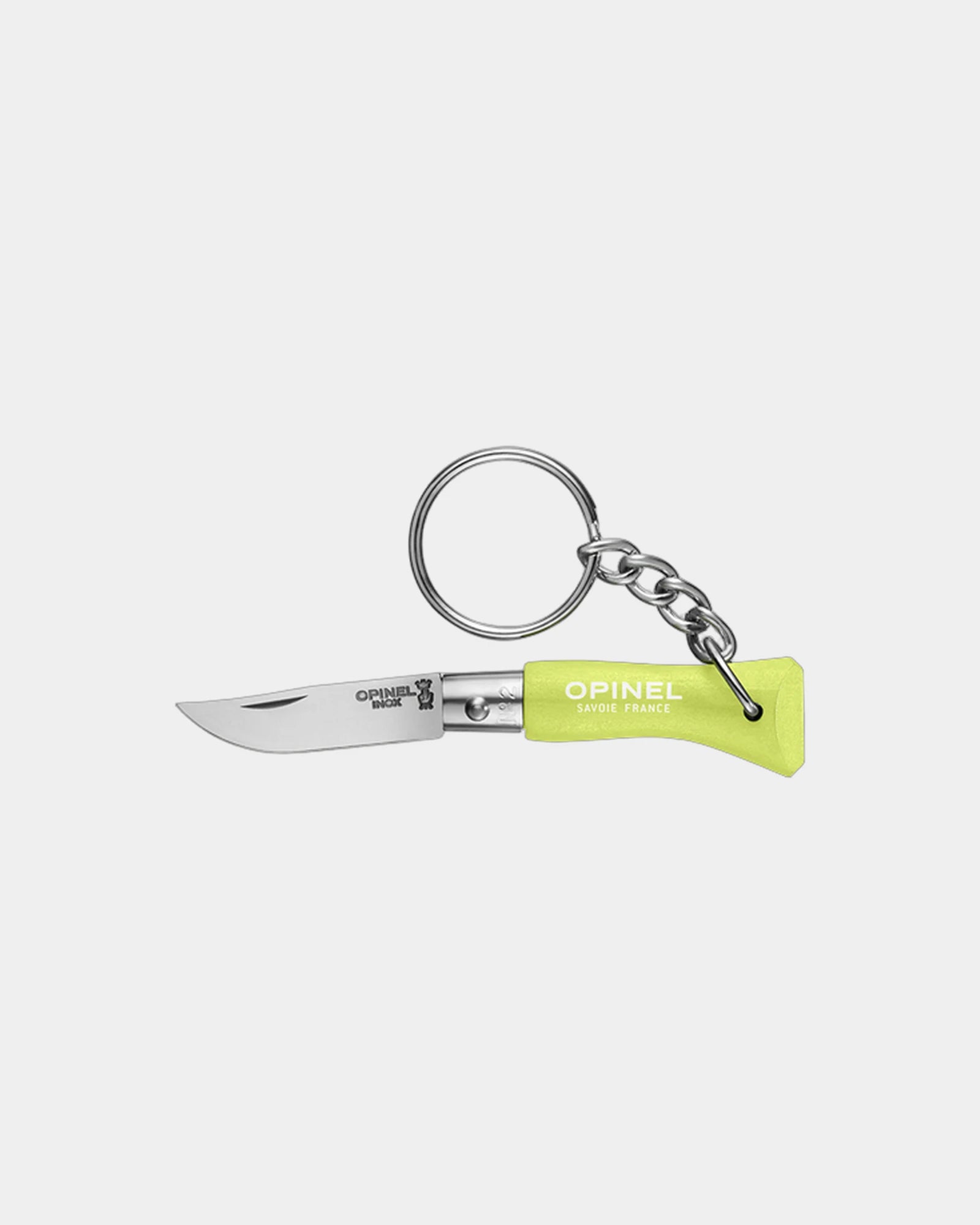 Portachiavi Opinel N°04 acciaio inox da personalizzare - Verde