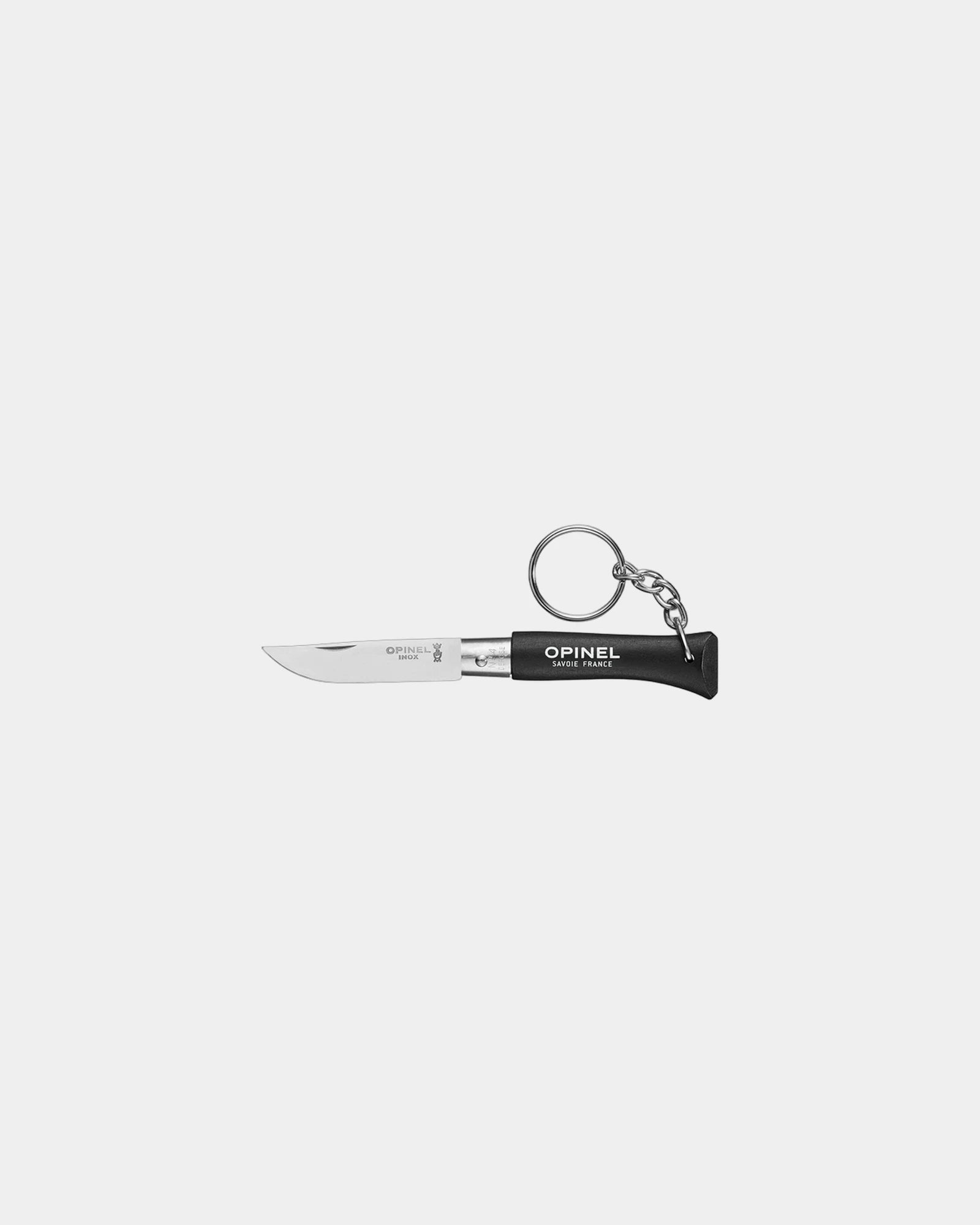 Portachiavi Opinel N°04 acciaio inox da personalizzare - Nero