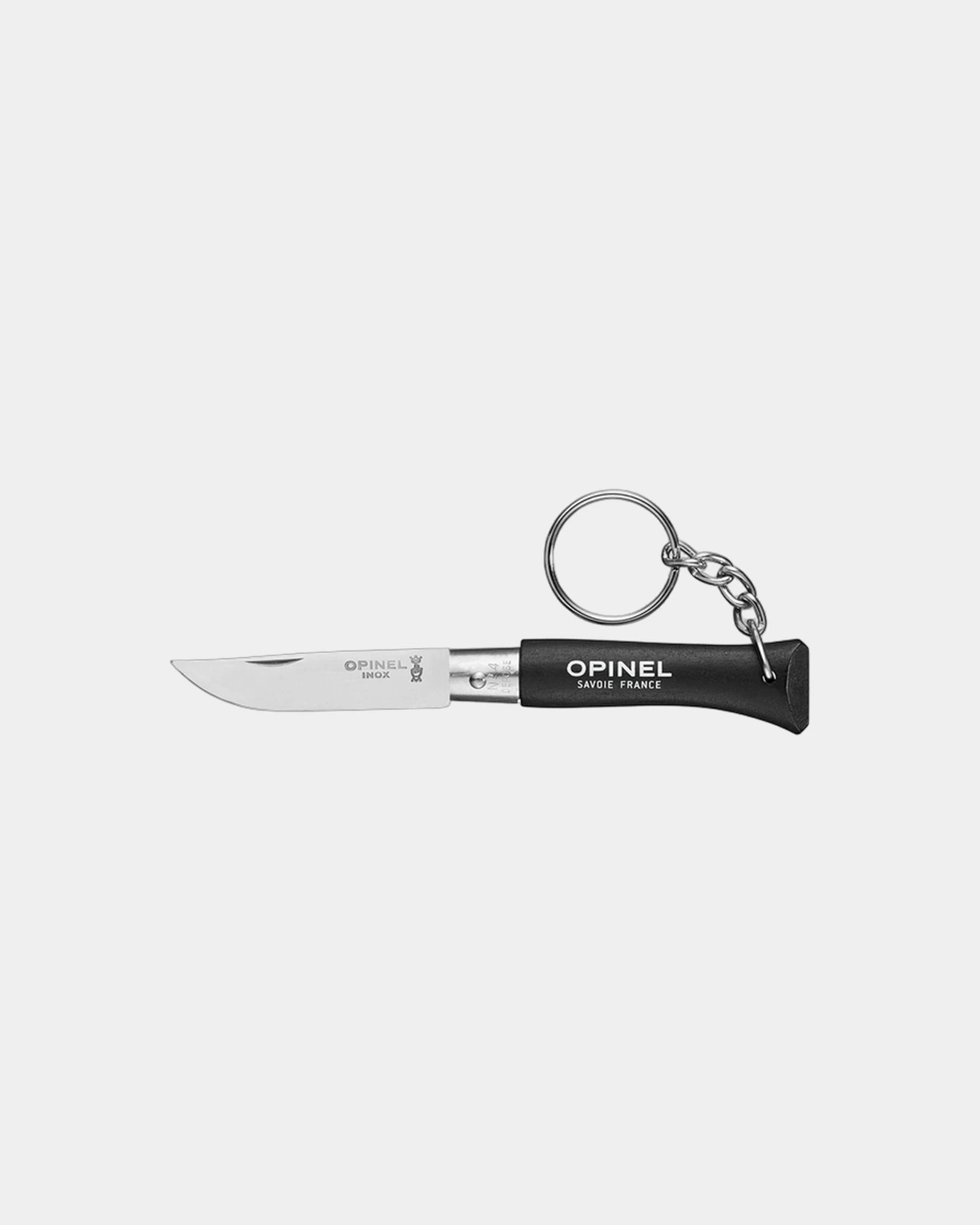 Portachiavi Opinel N°04 acciaio inox da personalizzare - Nero