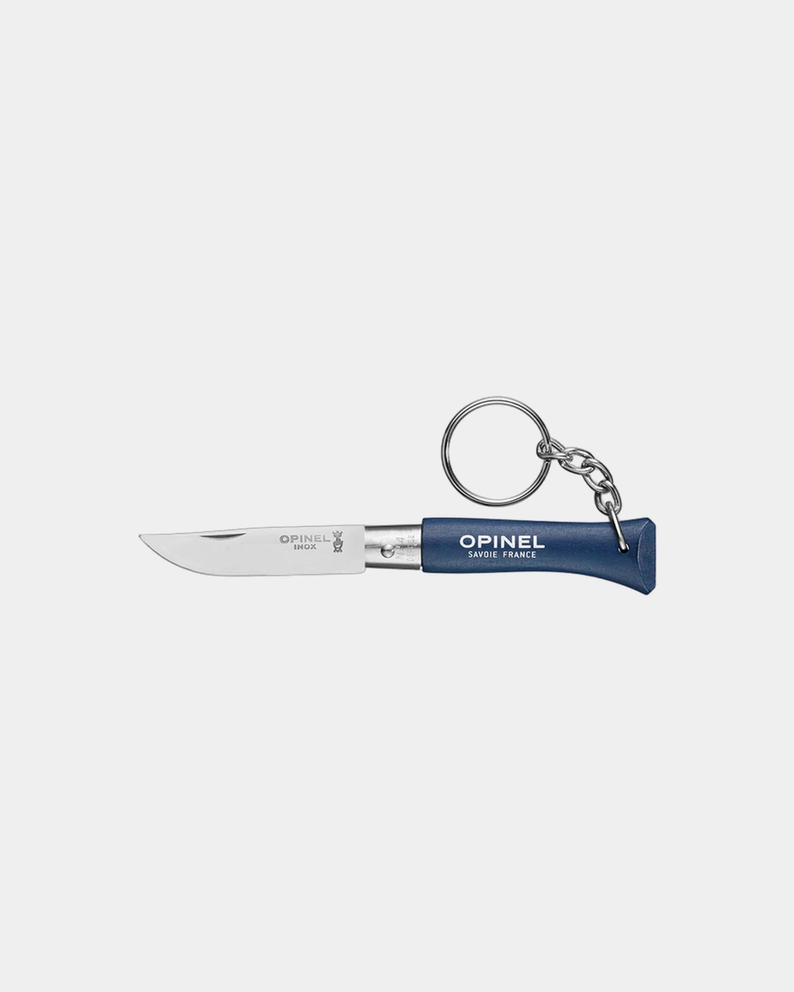 Portachiavi Opinel N°04 acciaio inox da personalizzare - Blu navy